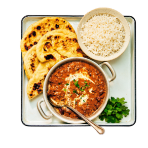 Dal Makhani with Naan-Rice